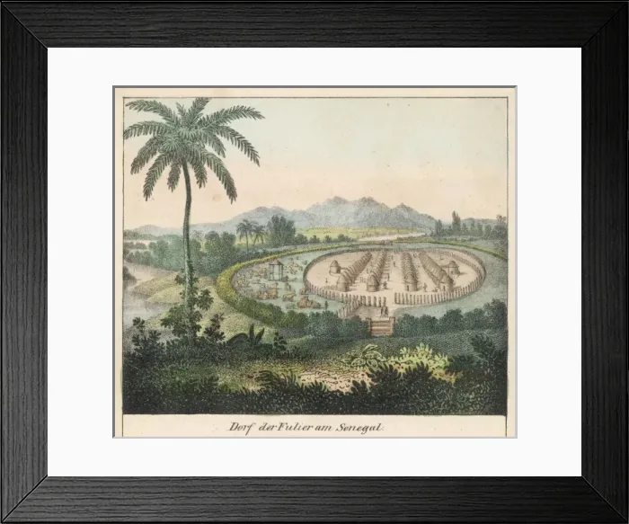 Framed Print : A Senegal Village Framed Print : A Senegal Village