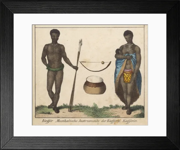 Framed Print : Kaffir Musicians Framed Print : Kaffir Musicians
