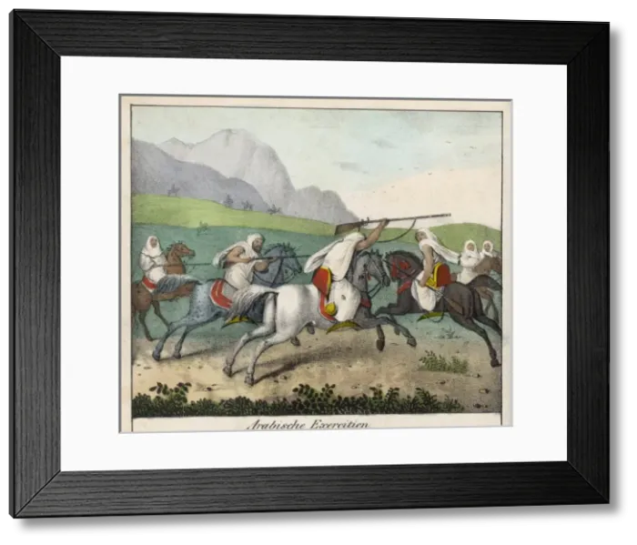 Framed Print : Arab Riding Display Framed Print : Arab Riding Display