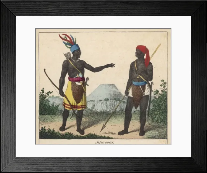 Framed Print : Racial Typess Africa Framed Print : Racial Typess Africa
