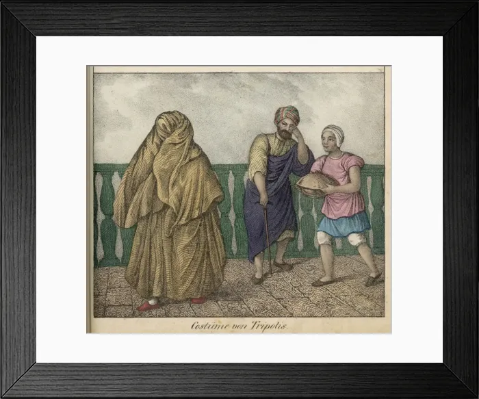 Framed Print : Men & Woman of Tripoli Framed Print : Men & Woman of Tripoli
