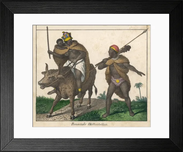 Framed Print : Hottentots Travelling Framed Print : Hottentots Travelling