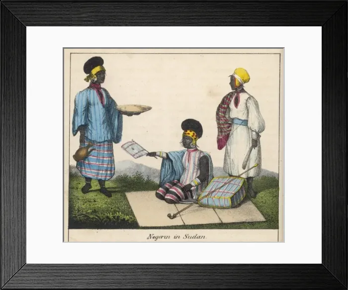 Framed Print : Racial Types Sudan