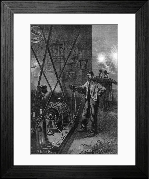 Framed Print : The Electric Light Framed Print : The Electric Light