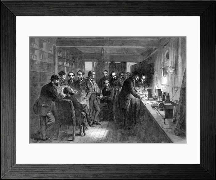 Framed Print : Testing the recovered Atlantic telegraph cable Framed Print : Testing the recovered Atlantic telegraph cable
