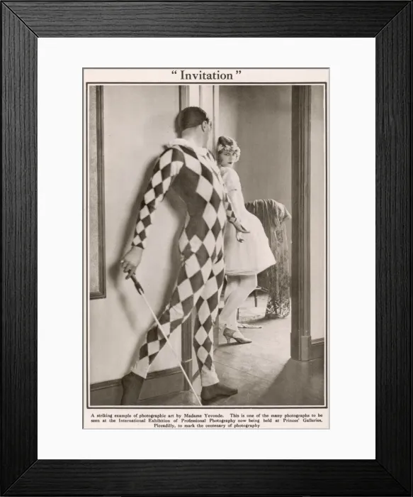 Framed Print : Invitation by Madame Yevonde Framed Print : Invitation by Madame Yevonde