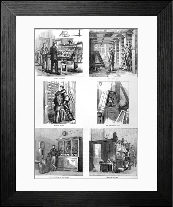 Framed Print : The Central Post Office Telegraph Establishment Framed Print : The Central Post Office Telegraph Establishment