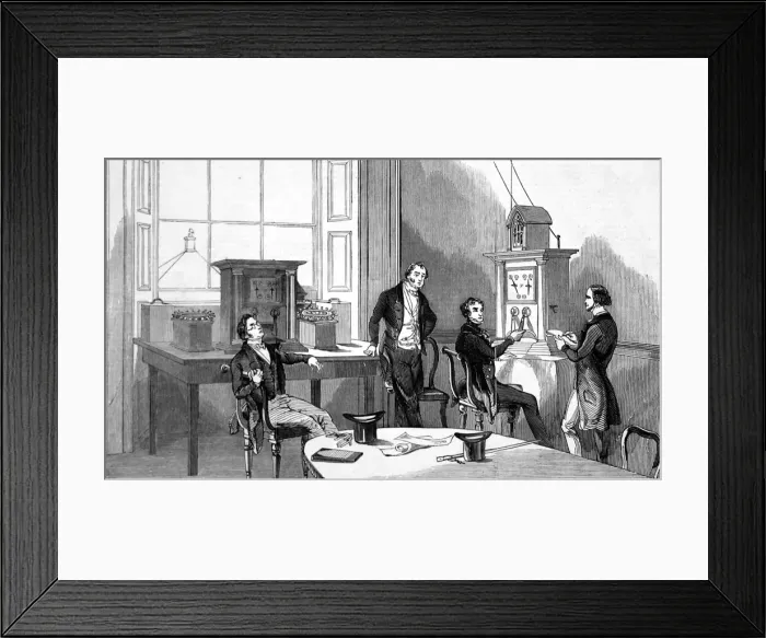 Framed Print : Game of chess by telegraph