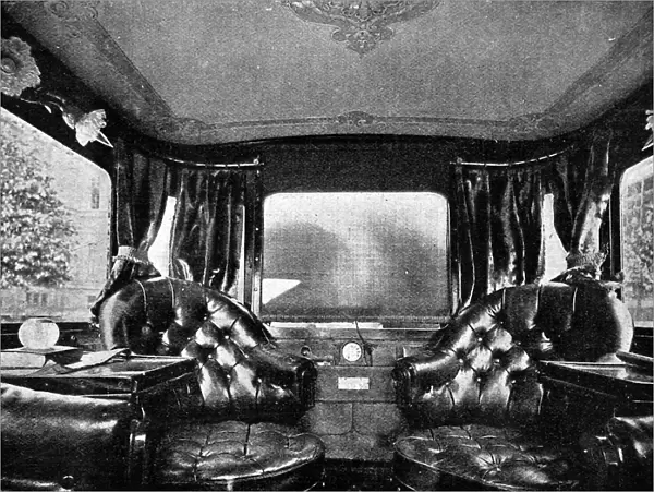 Interior of new Pullman Mors car