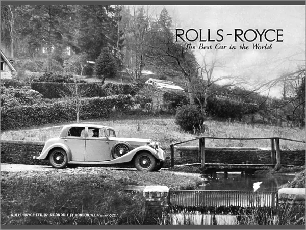 Advertisement for Rolls Royce cars