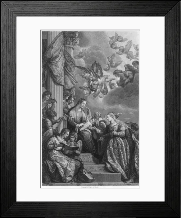 Framed Print : Catherine of Siena Weds Framed Print : Catherine of Siena Weds