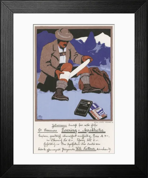 Framed Print : Climber Uses First Aid Framed Print : Climber Uses First Aid
