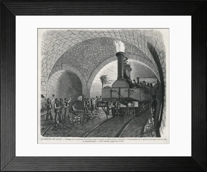 Framed Print : Mt Cenis Tunnel Opens Framed Print : Mt Cenis Tunnel Opens