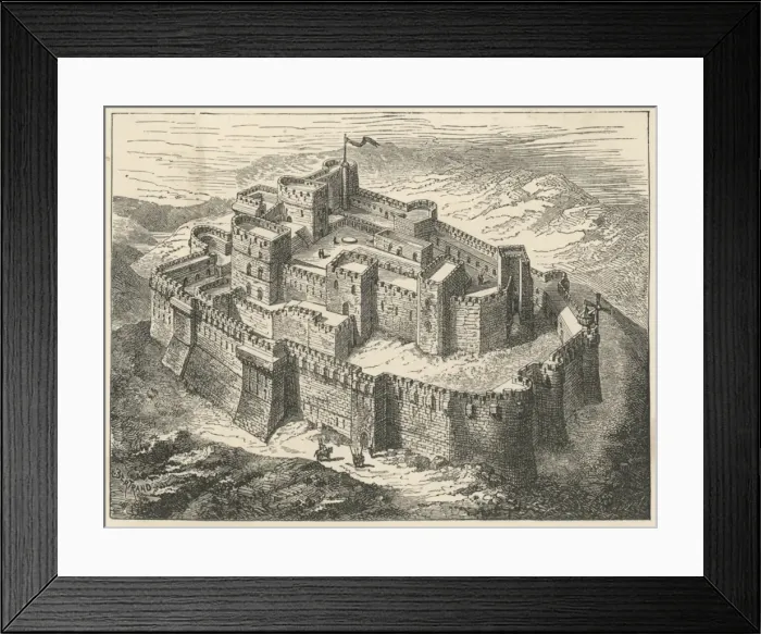 Framed Print : Crusaders Fortress Framed Print : Crusaders Fortress