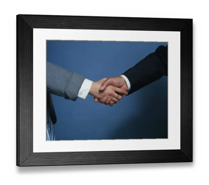 Framed Print : Business Hand Shake Framed Print : Business Hand Shake