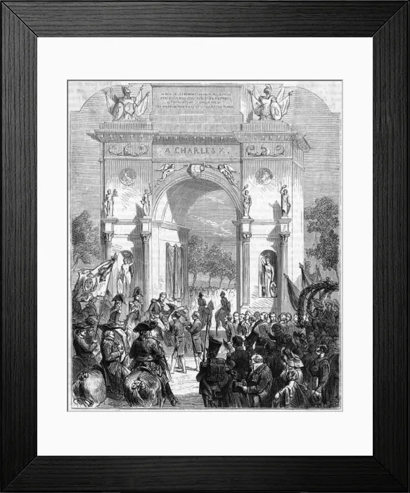 Framed Print : Charles X at Strasbourg Framed Print : Charles X at Strasbourg