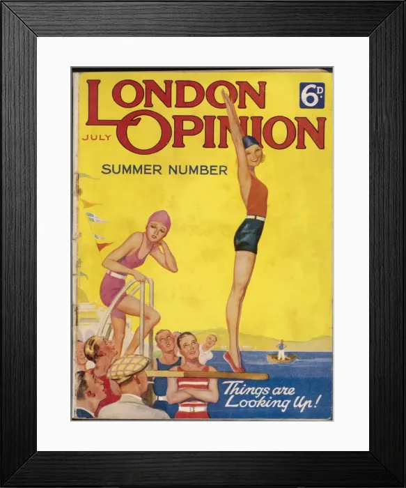 Framed Print : Divers at Seaside 1932 Framed Print : Divers at Seaside 1932