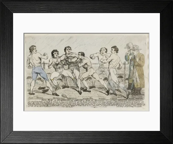 Framed Print : Foul Play or Humphreys and Johnson a Match for Mendoza Framed Print : Foul Play or Humphreys and Johnson a Match for Mendoza