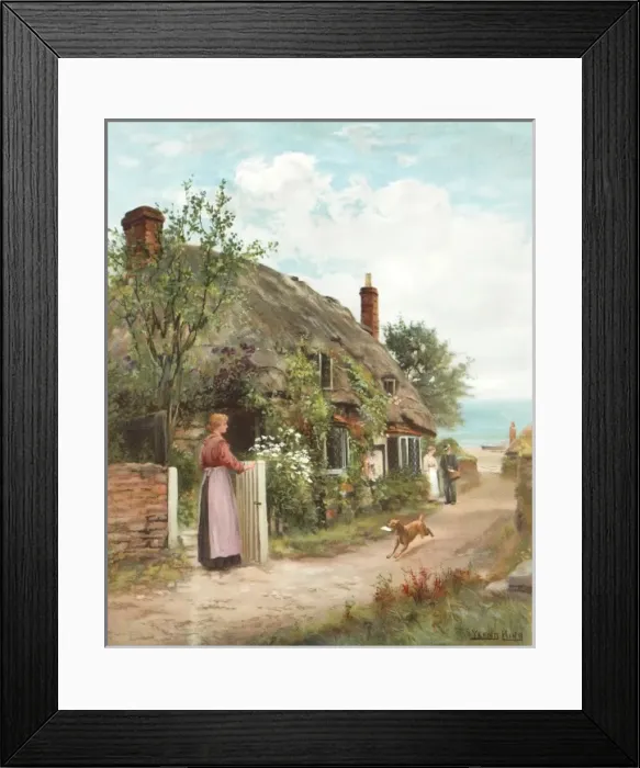 Framed Print : The Postman by Yeend King Framed Print : The Postman by Yeend King
