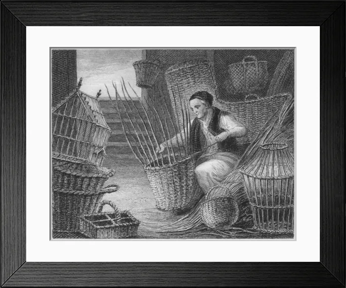 Framed Print : Basket Making Framed Print : Basket Making