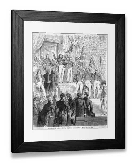 Framed Print : Louis-Philippe Swears Framed Print : Louis-Philippe Swears