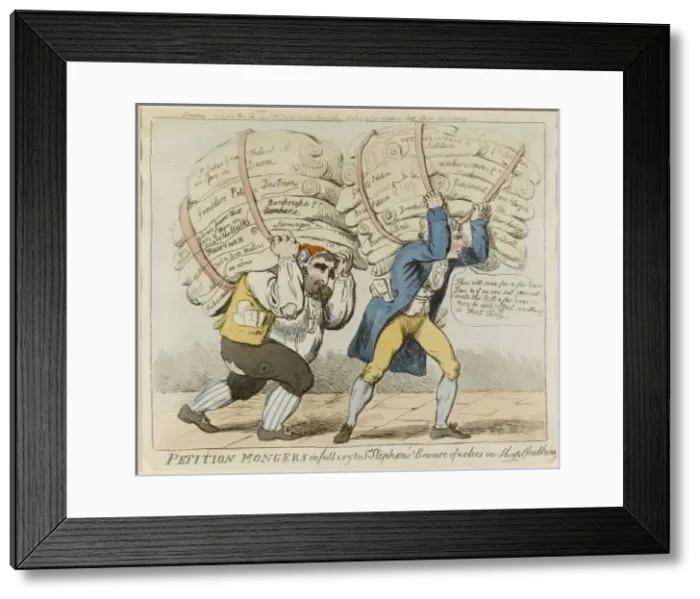 Framed Print : PETITION MONGERS in full cry to St Stephens!! Beware of wolv Framed Print : PETITION MONGERS in full cry to St Stephens!! Beware of wolv