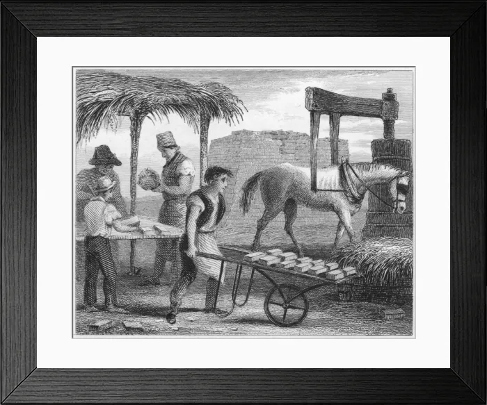 Framed Print : Brick Making Framed Print : Brick Making