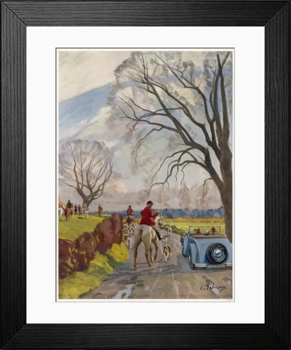Framed Print : Dunlop advertisement / hunting Framed Print : Dunlop advertisement / hunting