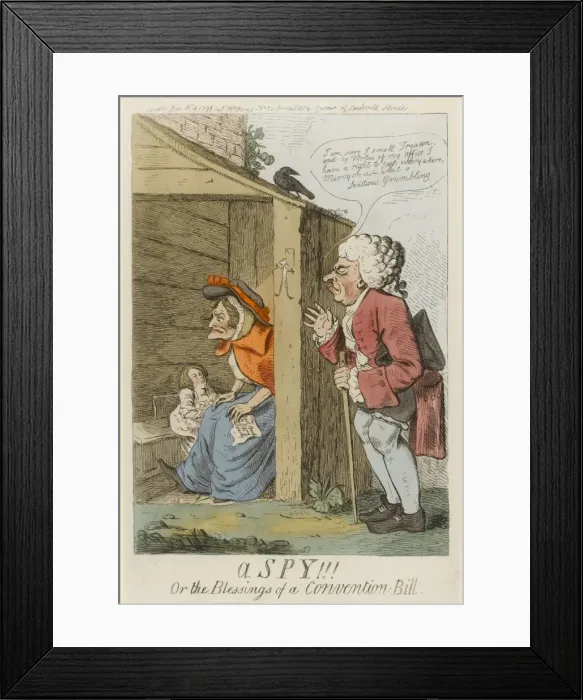 Framed Print : A Spy!!! Or the Blessings of a Convention Bill Framed Print : A Spy!!! Or the Blessings of a Convention Bill