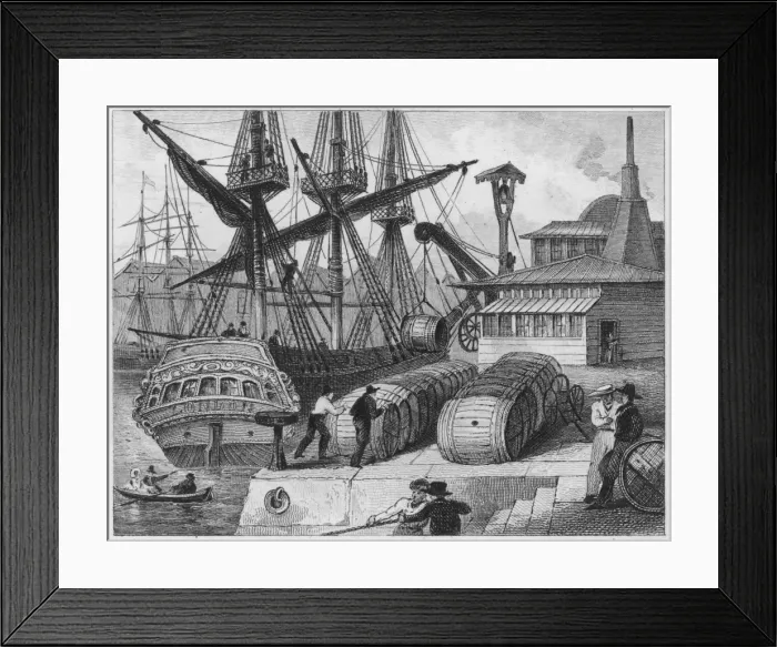 Framed Print : Unloading Sugar, Bristol Framed Print : Unloading Sugar, Bristol