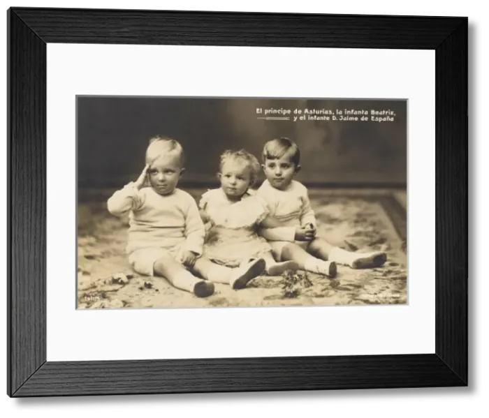 Framed Print : Children of Alfonso XIII Framed Print : Children of Alfonso XIII