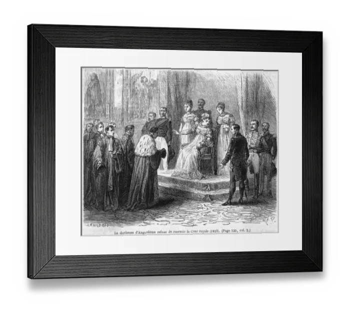 Framed Print : Duchesse D angouleme Framed Print : Duchesse D angouleme