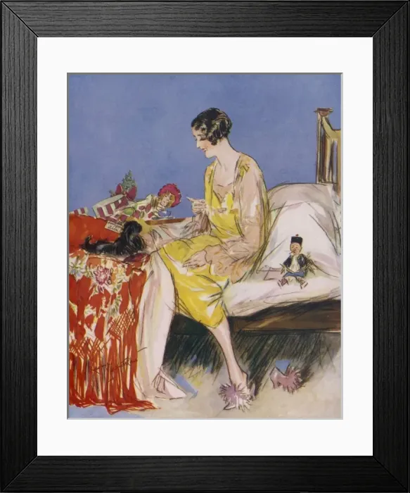 Framed Print : Her Christmas Morning by George Whitelaw Framed Print : Her Christmas Morning by George Whitelaw