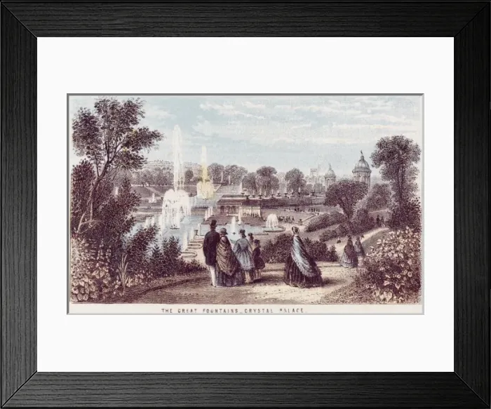 Framed Print : Crystal Palace Fountains Framed Print : Crystal Palace Fountains