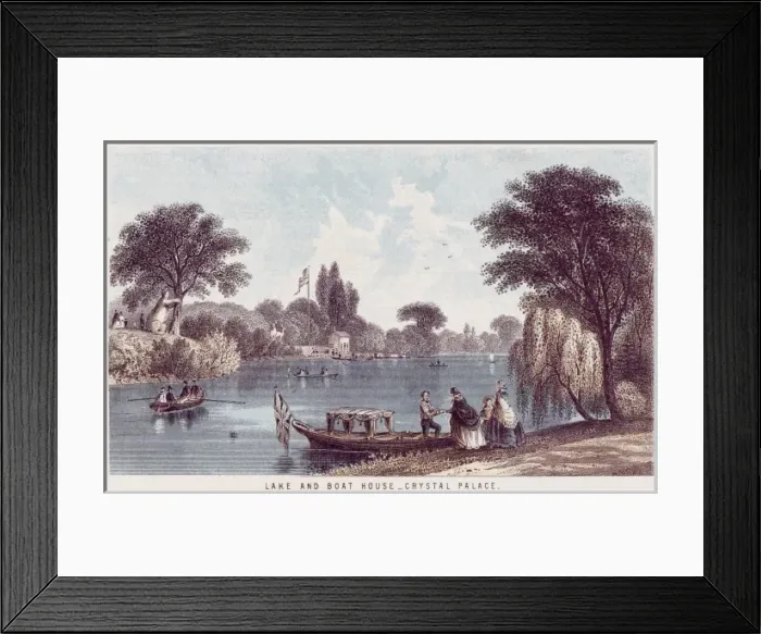 Framed Print : Crystal Palace Lake Framed Print : Crystal Palace Lake