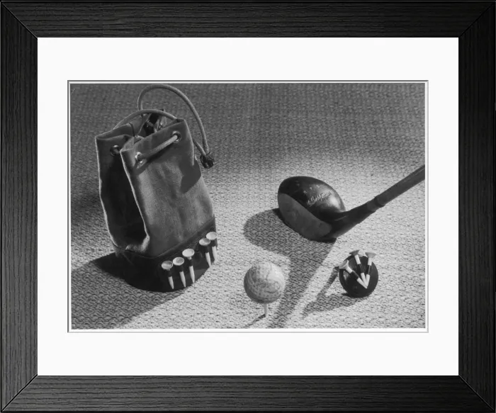 Framed Print : Golf Equipment Set Framed Print : Golf Equipment Set