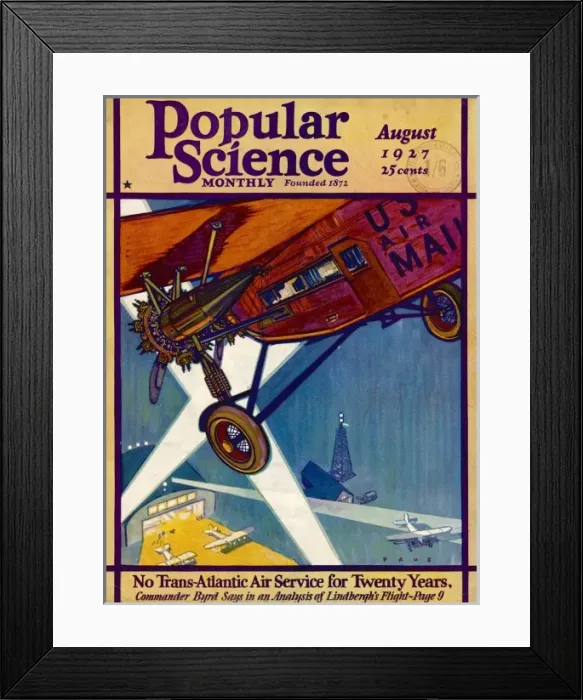 Framed Print : American Mail Plane 1927 Framed Print : American Mail Plane 1927