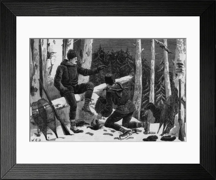 Framed Print : Two N American Trappers Framed Print : Two N American Trappers