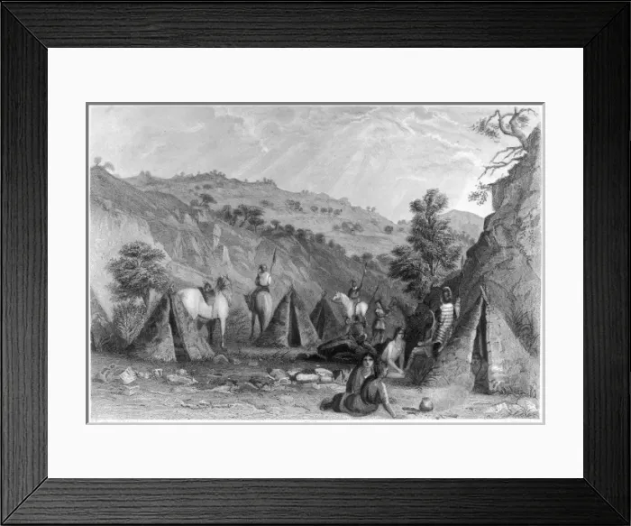 Framed Print : Racial / Navajo Wigwams Framed Print : Racial / Navajo Wigwams