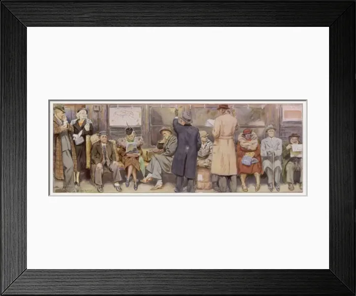 Framed Print : Racial / New York Subway Framed Print : Racial / New York Subway