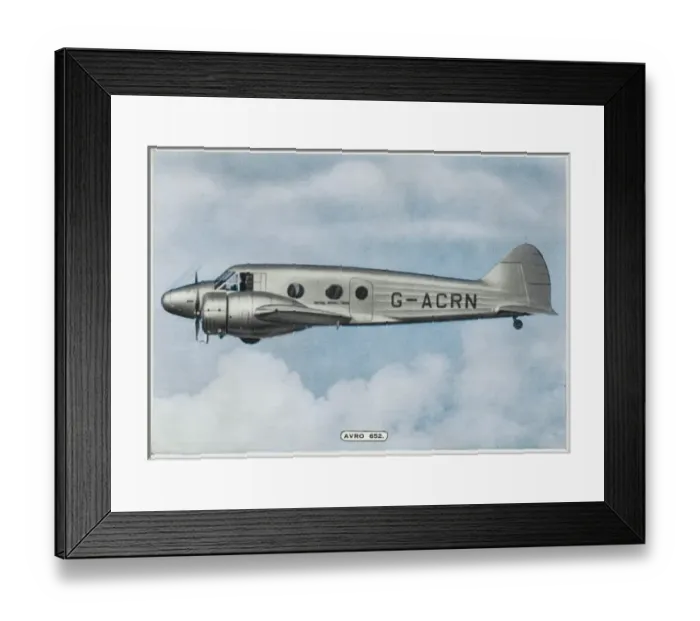 Framed Print : AVRO 652. Originally designed as a light transport for Imperial Airways Framed Print : AVRO 652. Originally designed as a light transport for Imperial Airways