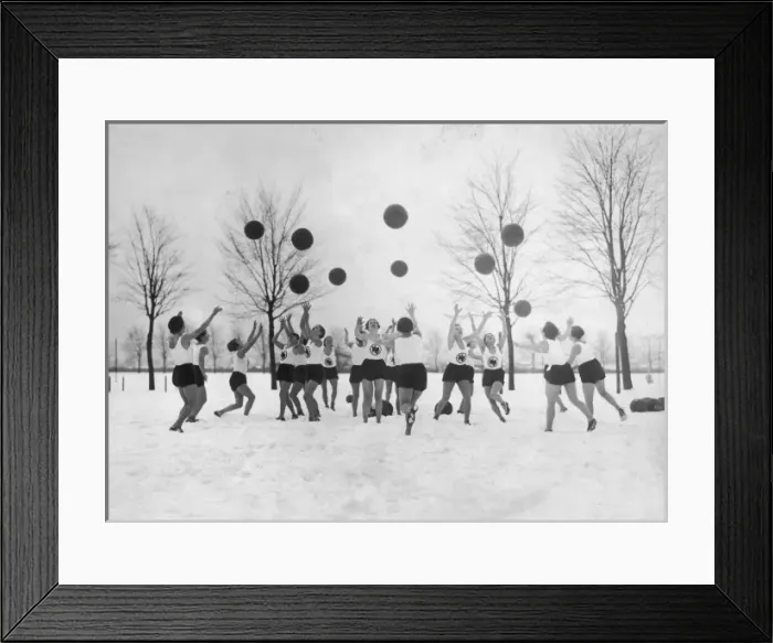Framed Print : Ladies Ball Practice Framed Print : Ladies Ball Practice