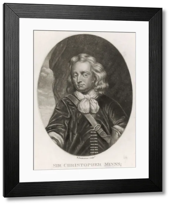 Framed Print : Christopher Myngs (Mezzo Framed Print : Christopher Myngs (Mezzo