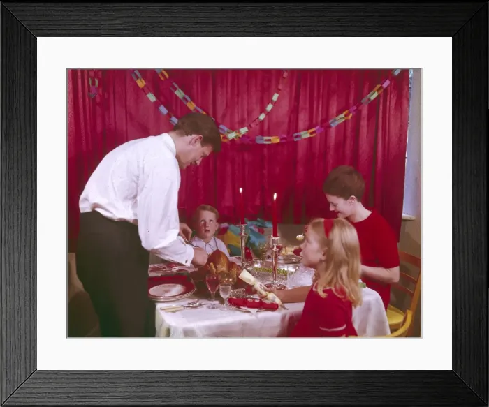 Framed Print : Family Christmas Dinner Framed Print : Family Christmas Dinner
