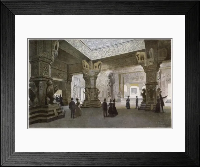 Framed Print : Paris Exhib Temple 1900 Framed Print : Paris Exhib Temple 1900