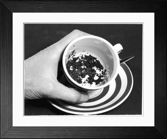 Framed Print : Tea Leaves in a Teacup Framed Print : Tea Leaves in a Teacup