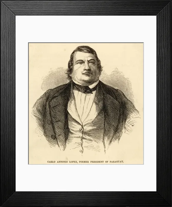 Framed Print : Carlos Antonio Lopez Framed Print : Carlos Antonio Lopez