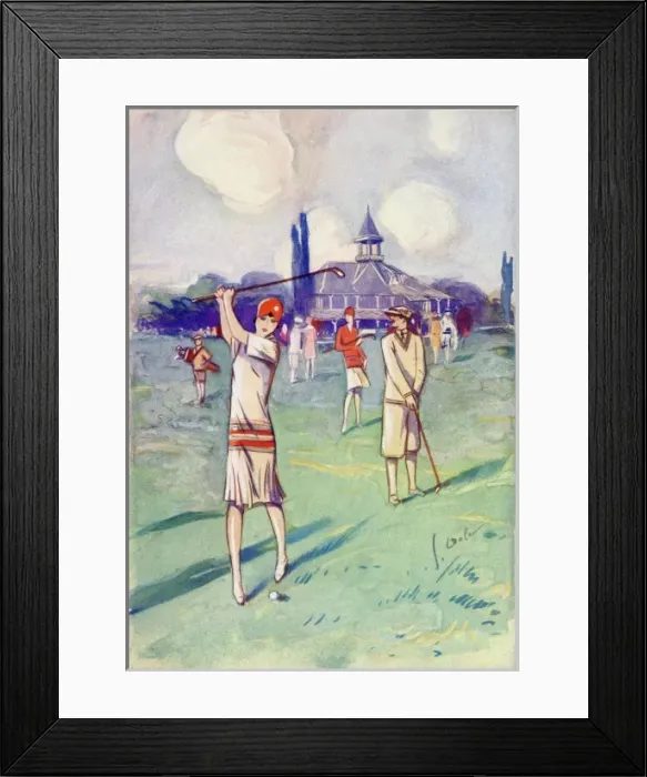 Framed Print : Golf at Vichy 1929 Framed Print : Golf at Vichy 1929