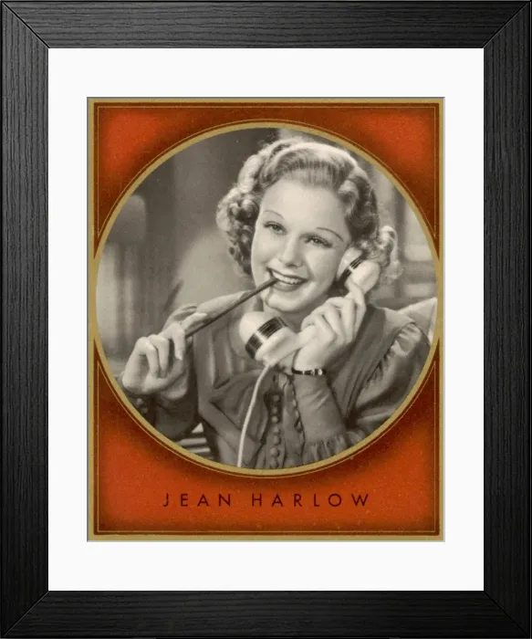 Framed Print : Jean Harlow / Cig Card Framed Print : Jean Harlow / Cig Card
