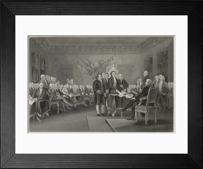 Framed Print : Independence Declaration Framed Print : Independence Declaration